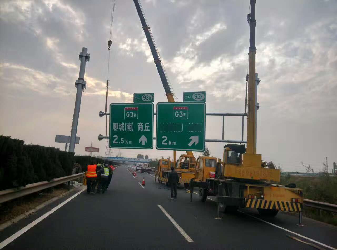 连云港连云港高速公路标志牌施工案例